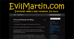 Desktop Screenshot of evilmartin.com